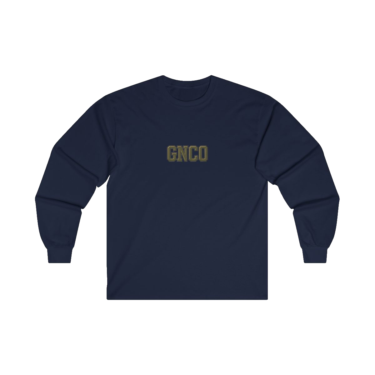 Front GNCO chest mark on DIESEL ADDICT Motor Grader Heavy Cotton Long Sleeve in Navy