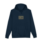Front GNCO chest mark on BUILT TO HAUL™ Forestry Log Forwarder Hoodie in Navy