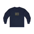 Front GNCO chest mark on BUILT TO HAUL Forestry Log Forwarder Heavy Cotton Long Sleeve in Navy