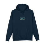 Front GNCO chest mark on BUILT TO HAUL™ Mining Haul Truck Hoodie in Navy