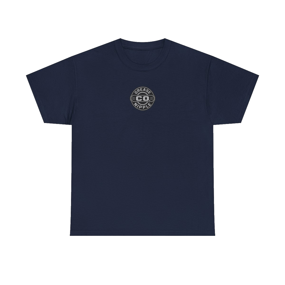 Front GNCO chest mark on DIESEL ADDICT Excavator Tools Of The Trade Heavy Cotton Tee in Navy