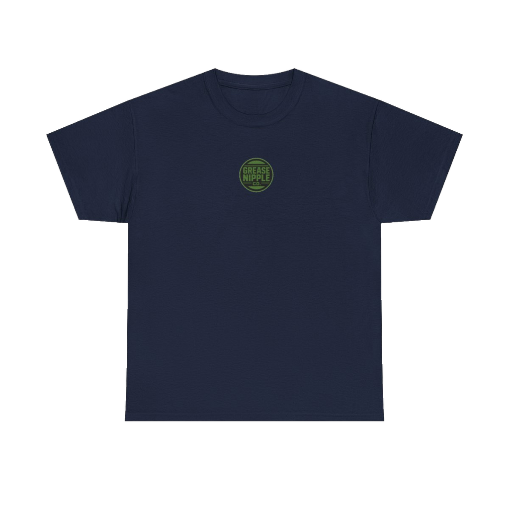 Front GNCO chest mark on DIESEL ADDICT Thermal Break Heavy Cotton Tee in Navy