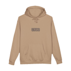 Front GNCO chest mark on BUILT TO HAUL™ Concrete Mixer Hoodie in Sandstone