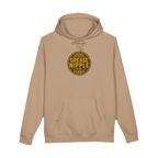 Front GNCO chest mark on DIESEL ADDICT™ Crawler Crane Hoodie in Sandstone