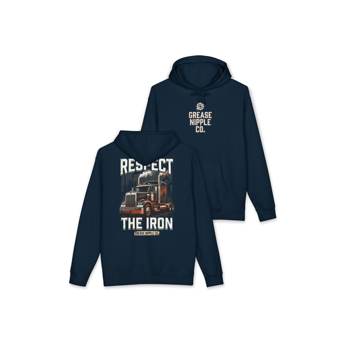 GNCO (RESPECT THE IRON) - Heavyweight Hooded Sweatshirt